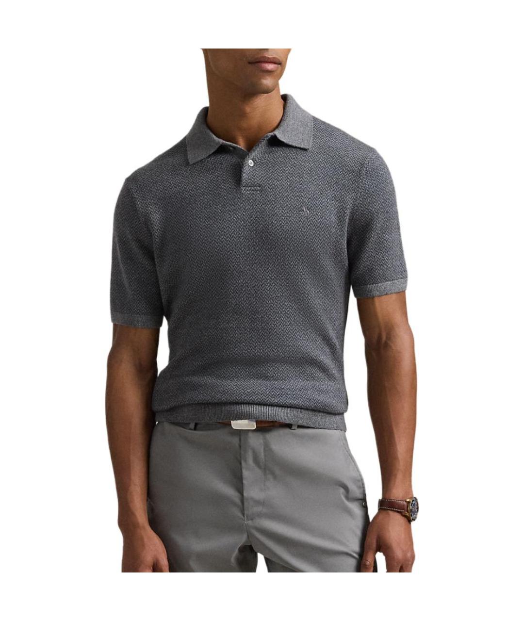 POLO RALPH LAUREN Серый шерстяной джемпер / свитер, фото 2