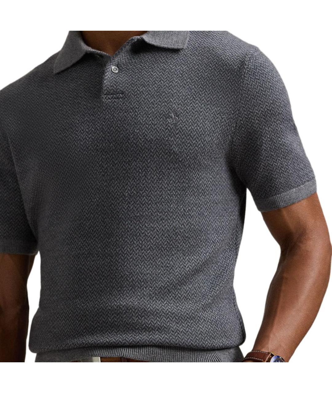 POLO RALPH LAUREN Серый шерстяной джемпер / свитер, фото 4