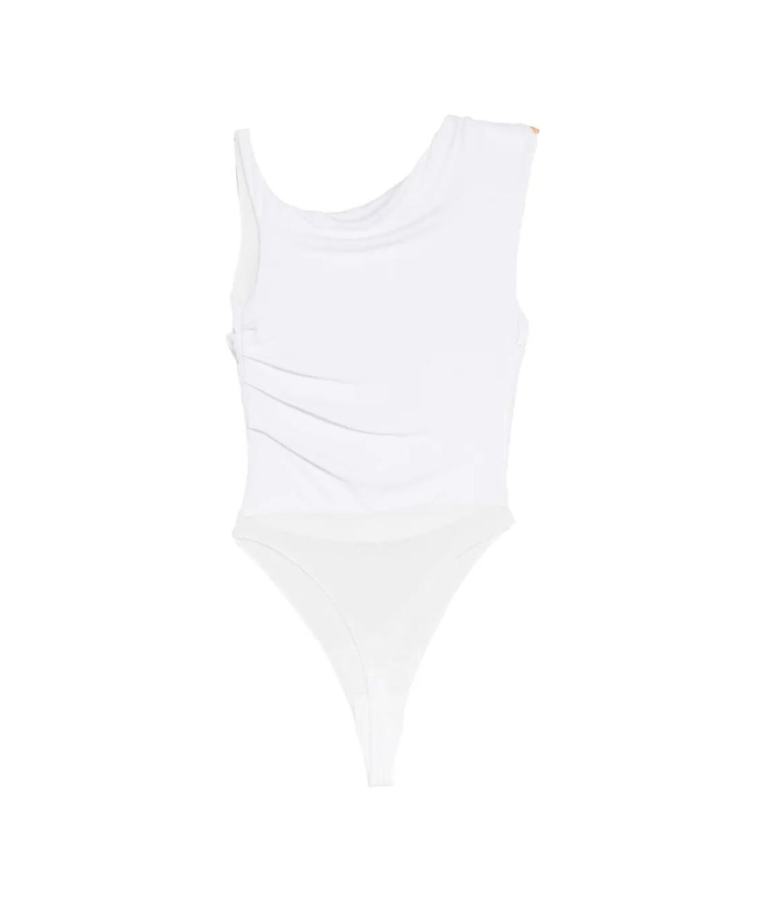 ELISABETTA FRANCHI Бежевое вискозное боди, фото 2