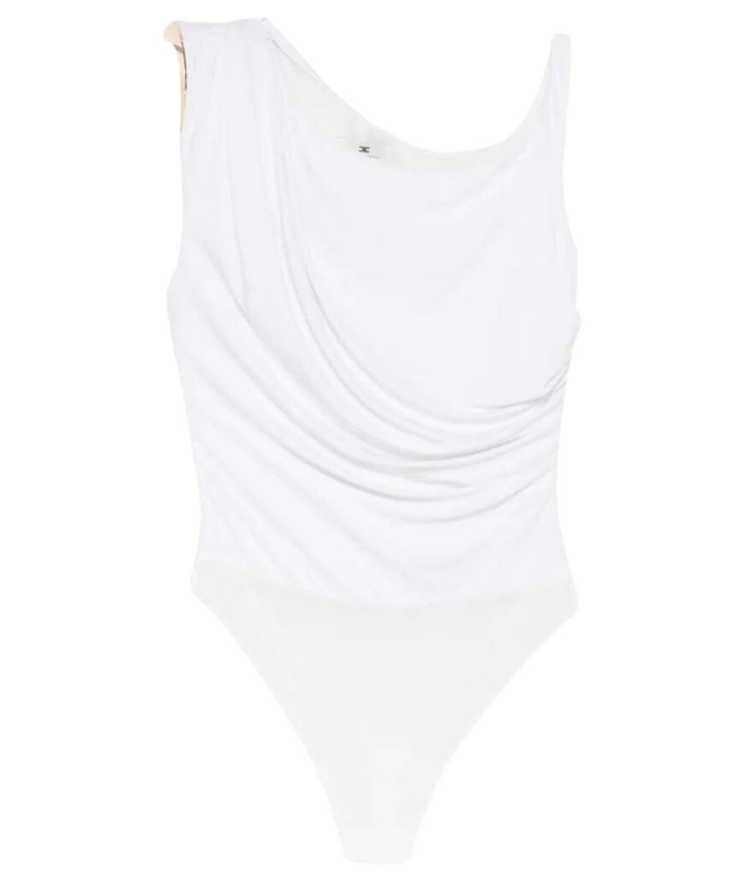 ELISABETTA FRANCHI Бежевое вискозное боди, фото 1