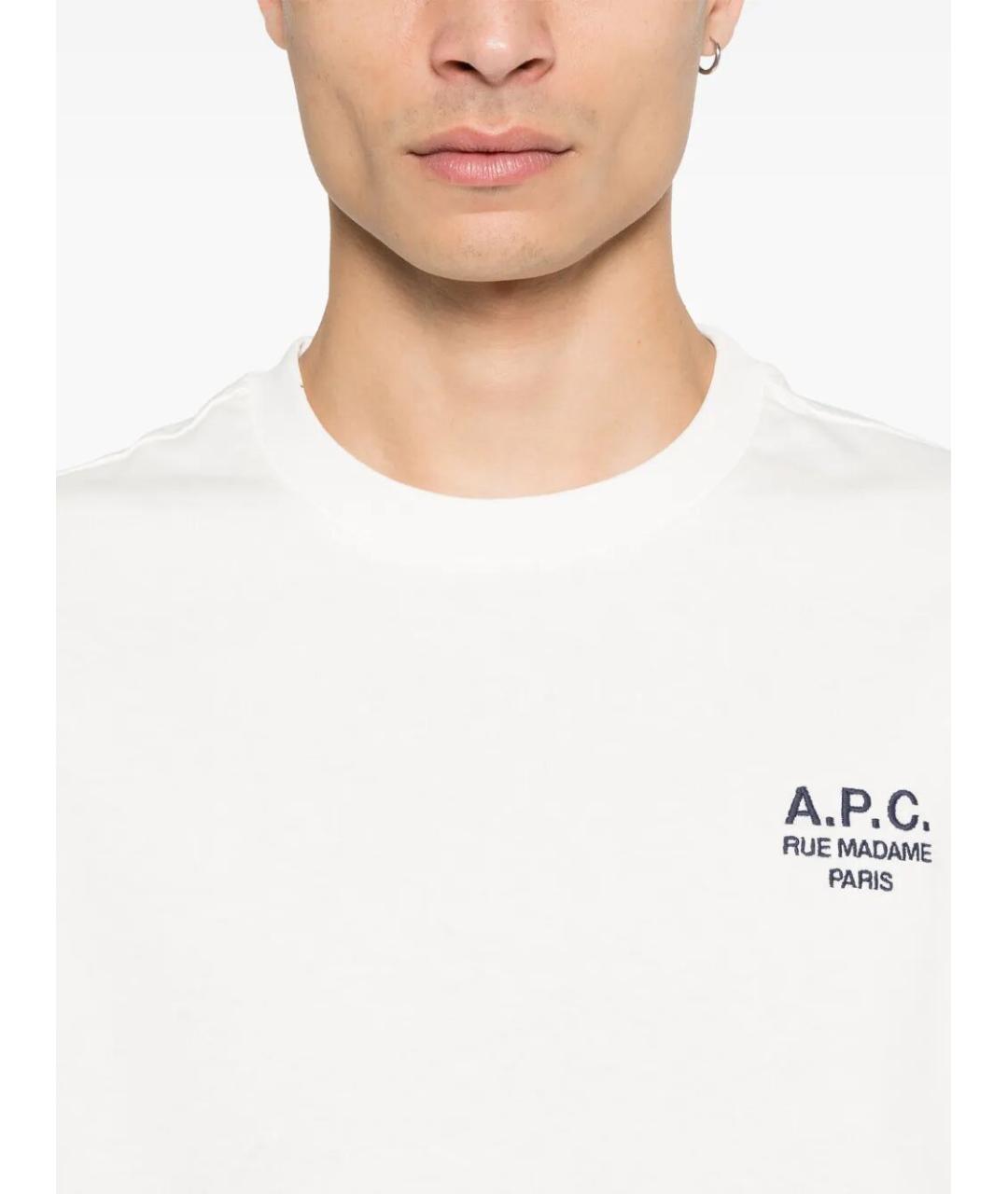 A.P.C. Хлопковая футболка, фото 5