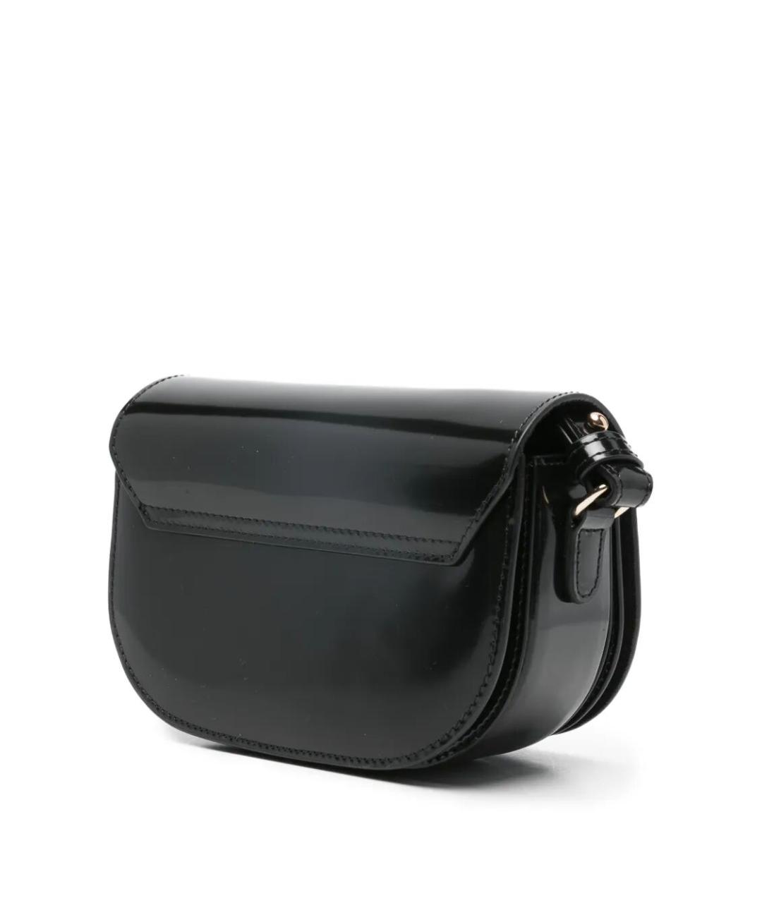 A.P.C. Черная кожаная сумка через плечо, фото 5