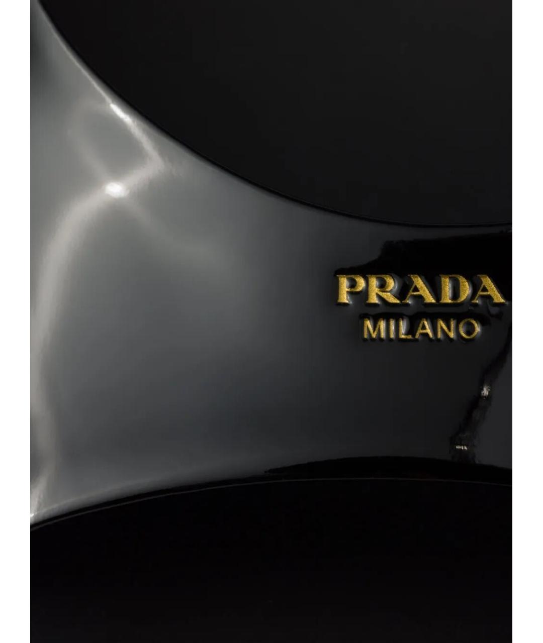 PRADA Черные кожаные мюли, фото 5