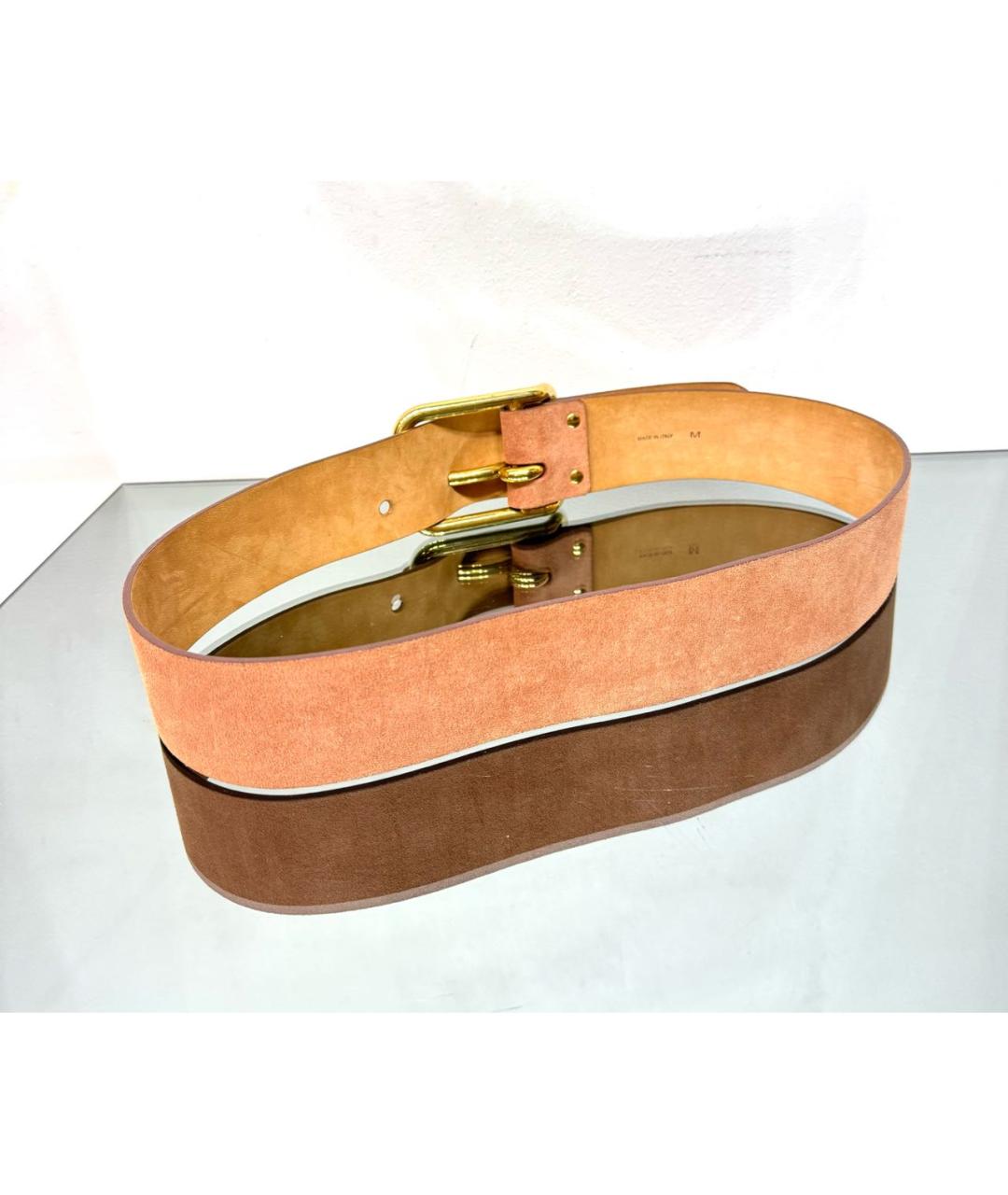 CHLOE Коричневый замшевый ремень, фото 3