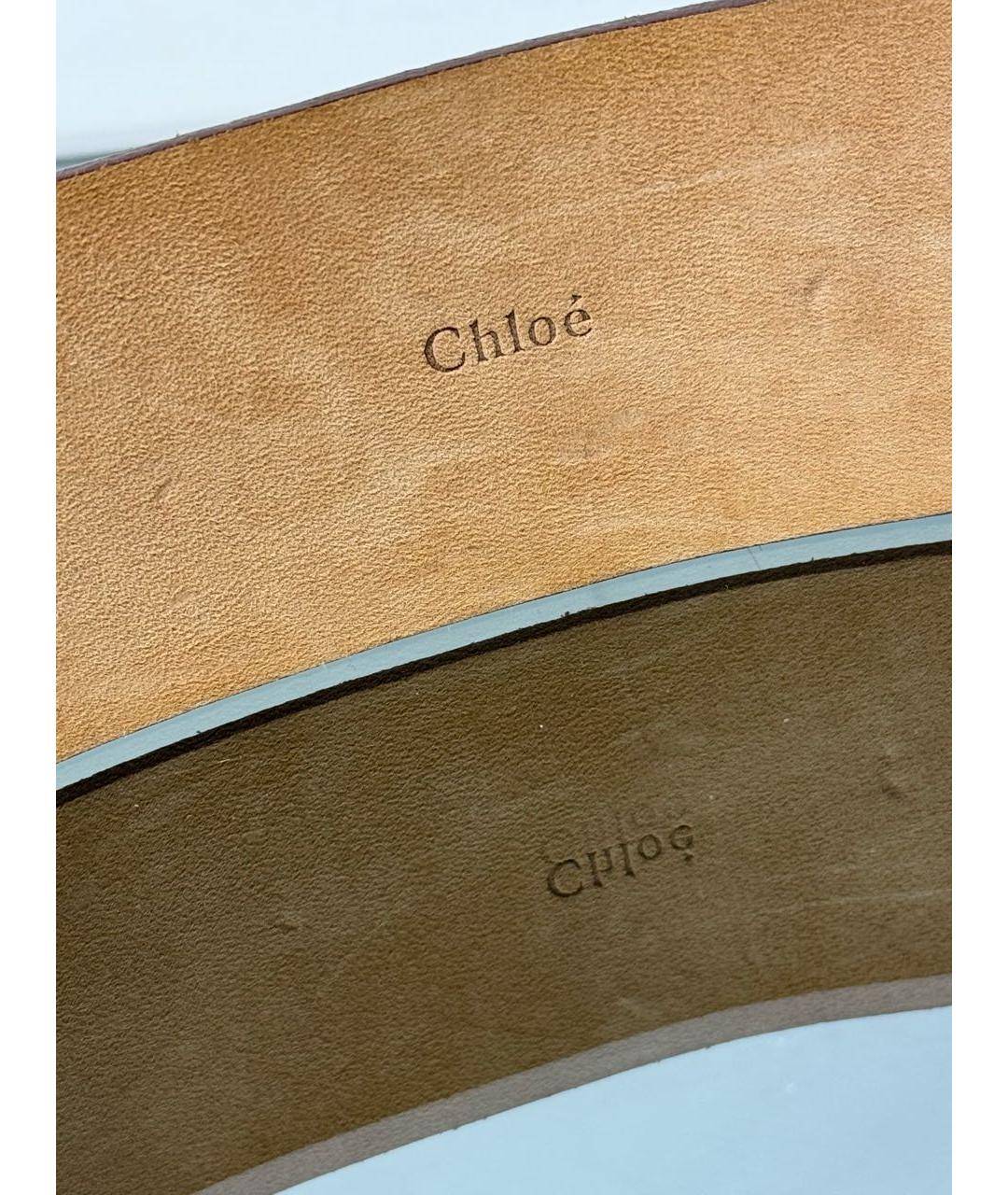 CHLOE Коричневый замшевый ремень, фото 6