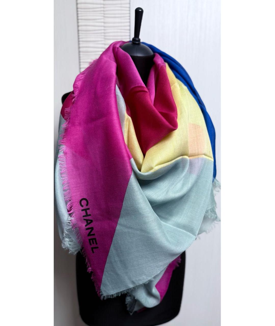CHANEL Мульти хлопковый платок, фото 9