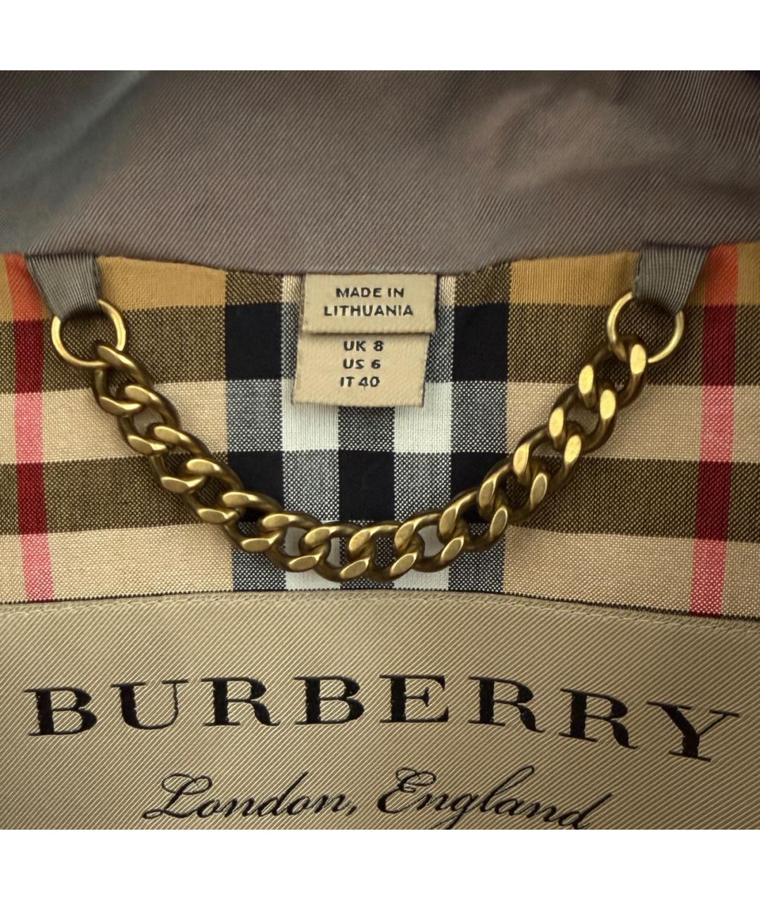 BURBERRY Хлопковый тренч/плащ, фото 5