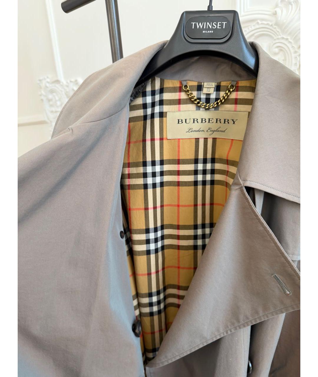 BURBERRY Хлопковый тренч/плащ, фото 6