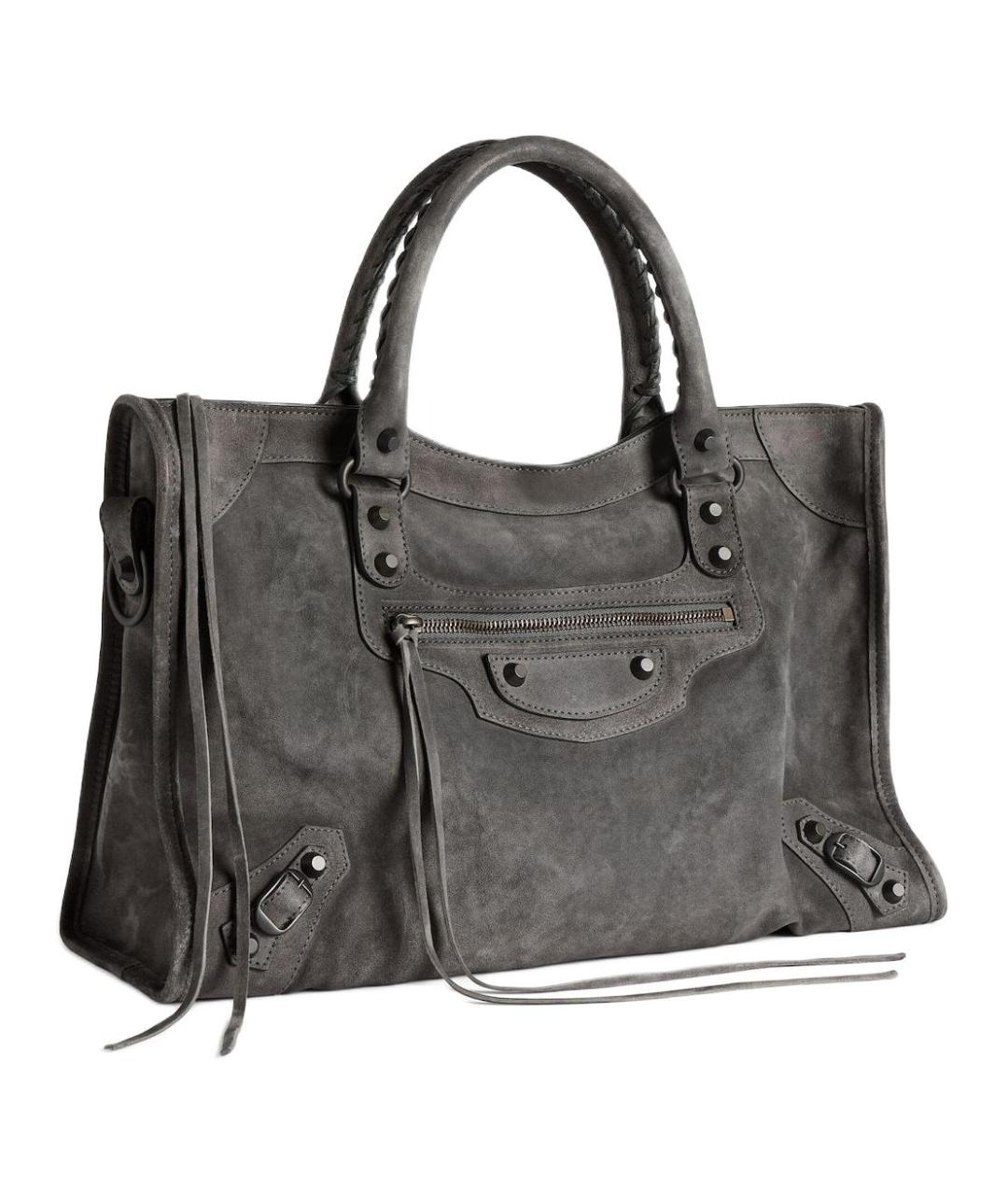 BALENCIAGA Черная кожаная сумка через плечо, фото 3