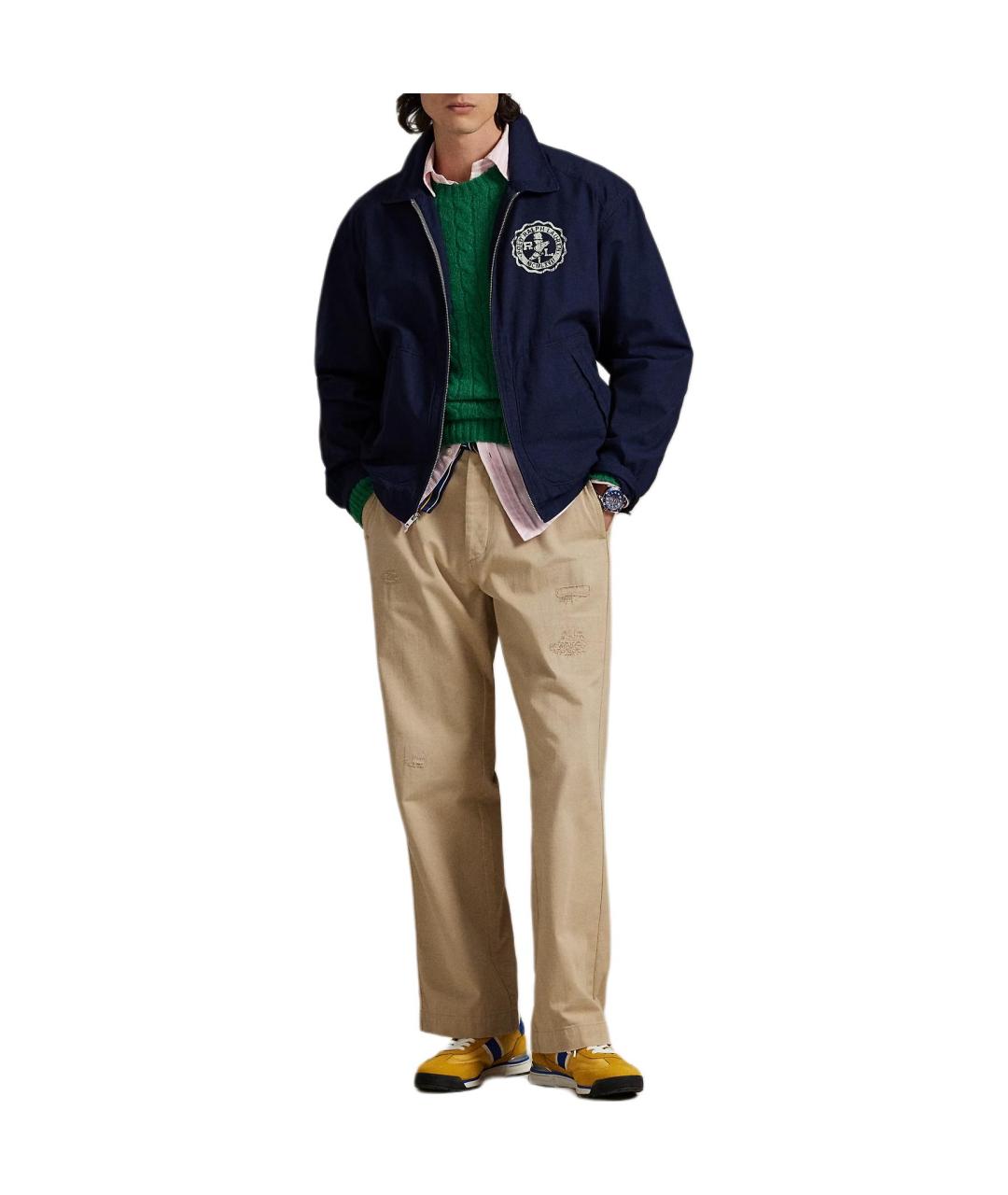 POLO RALPH LAUREN Синяя полиамидовая куртка, фото 4