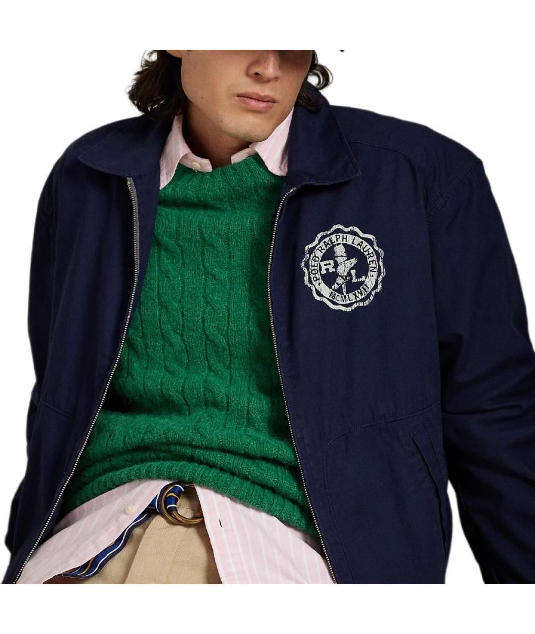 POLO RALPH LAUREN Синяя полиамидовая куртка, фото 5