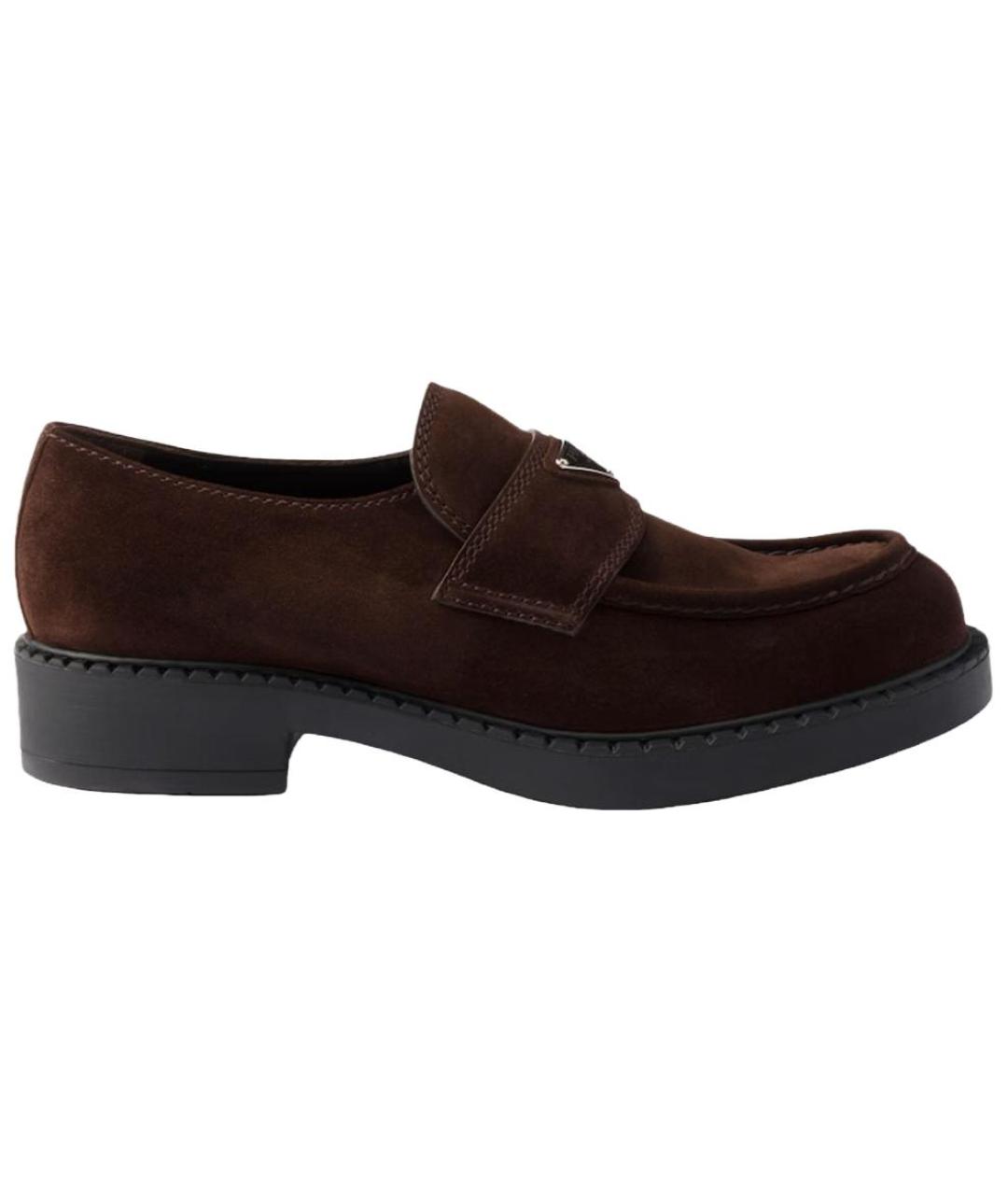 PRADA Коричневые лоферы, фото 1