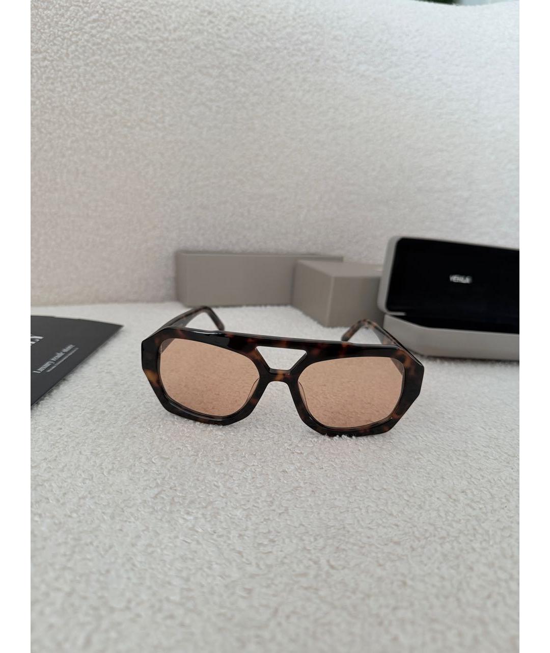Vehla Коричневые пластиковые солнцезащитные очки, фото 7