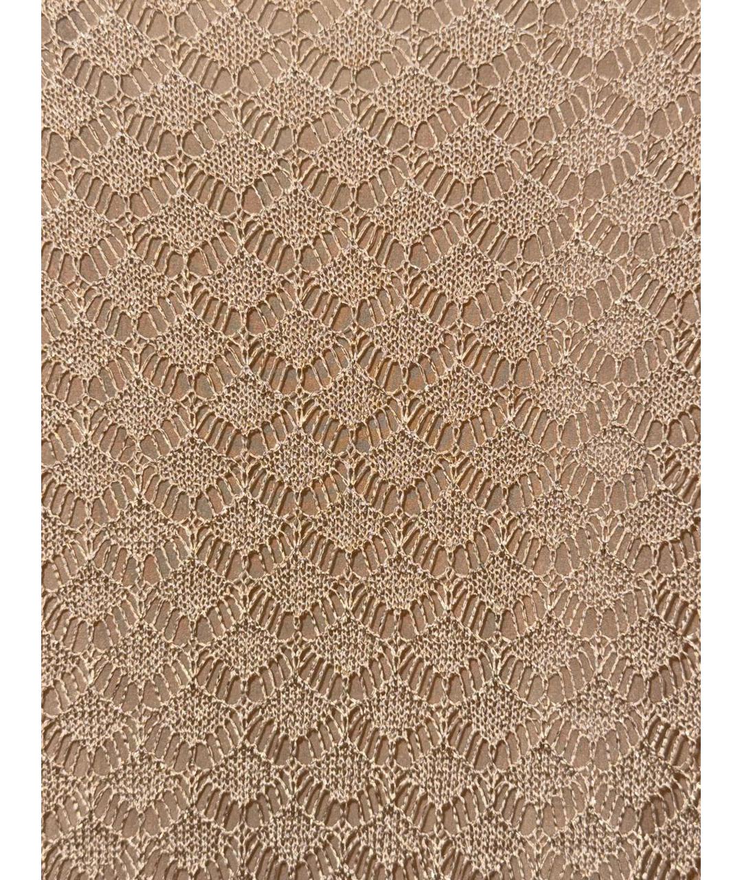 CHRISTIAN DIOR Золотой вискозный кардиган, фото 7