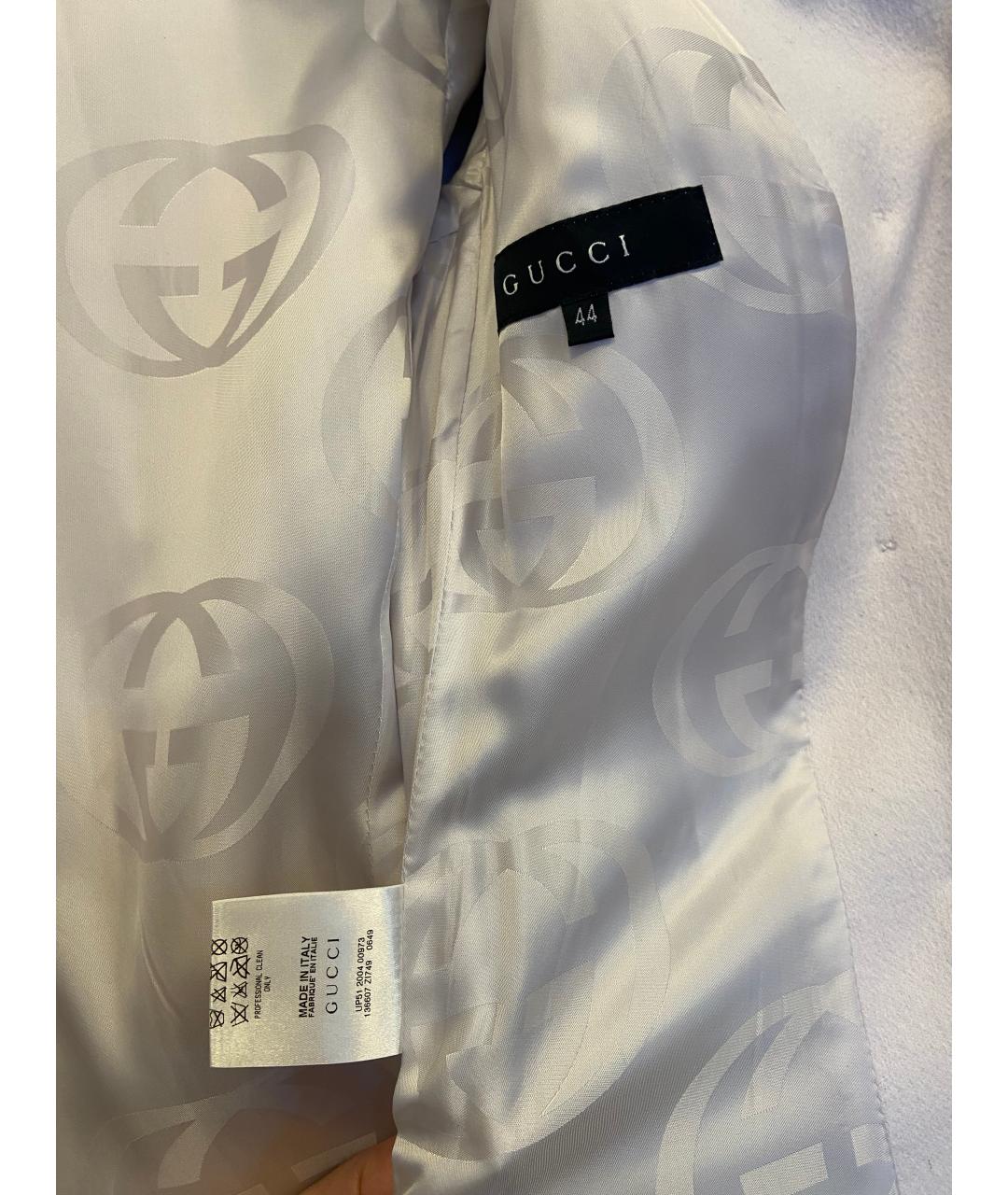 GUCCI Серое шерстяное пальто, фото 7