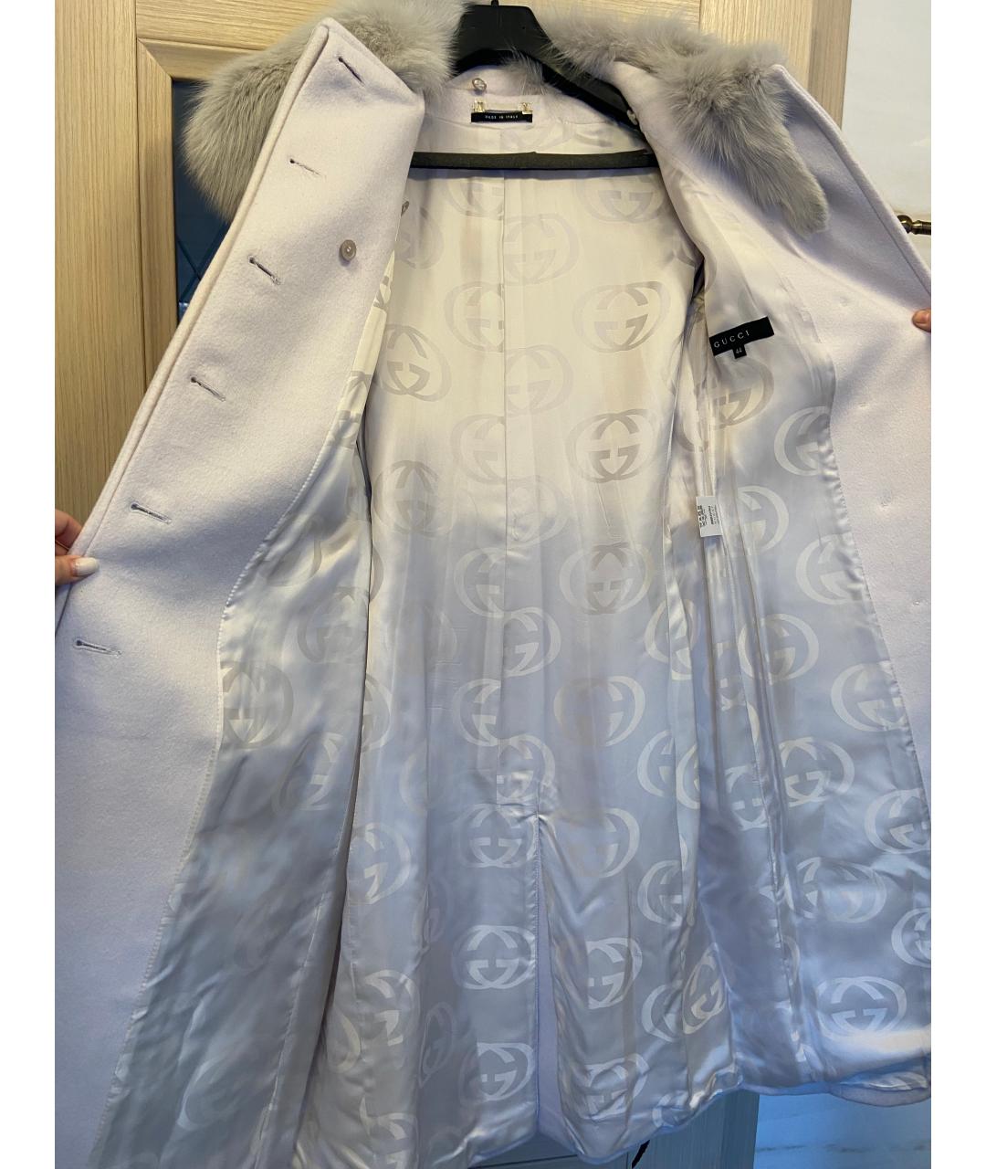 GUCCI Серое шерстяное пальто, фото 5