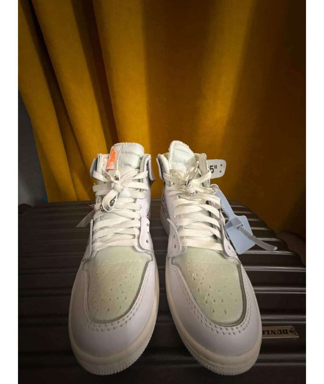 JORDAN Белые кожаные кроссовки, фото 2