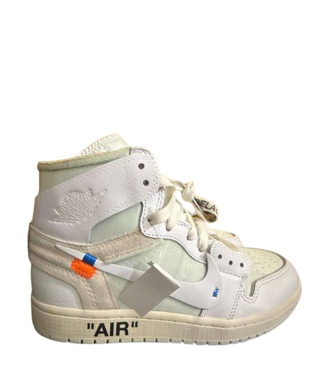 JORDAN Белые кожаные кроссовки, фото 1