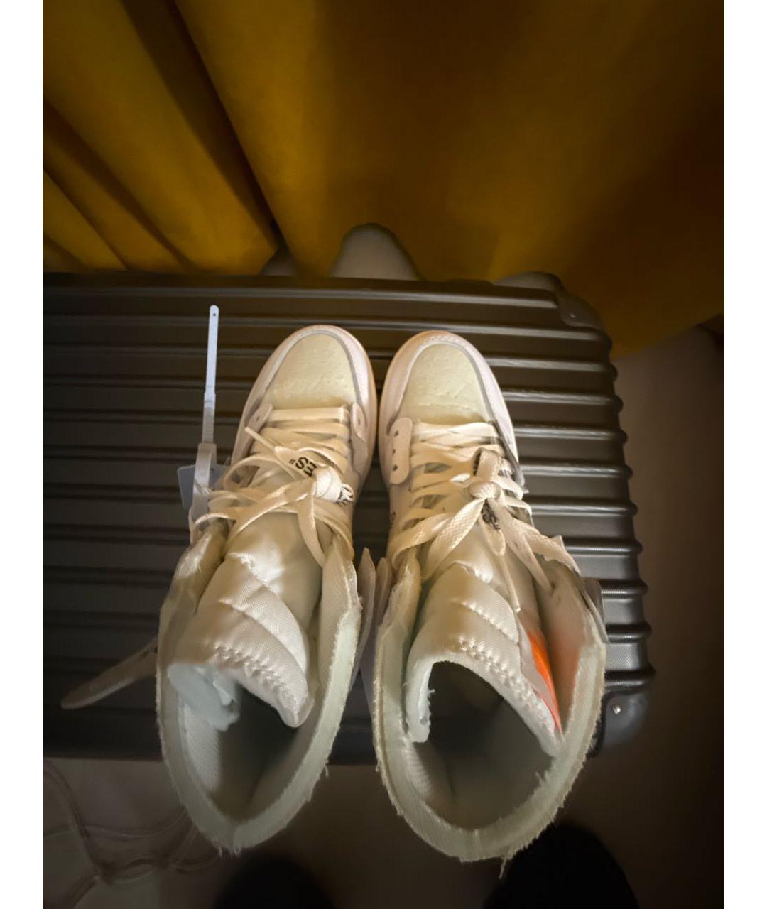 JORDAN Белые кожаные кроссовки, фото 3