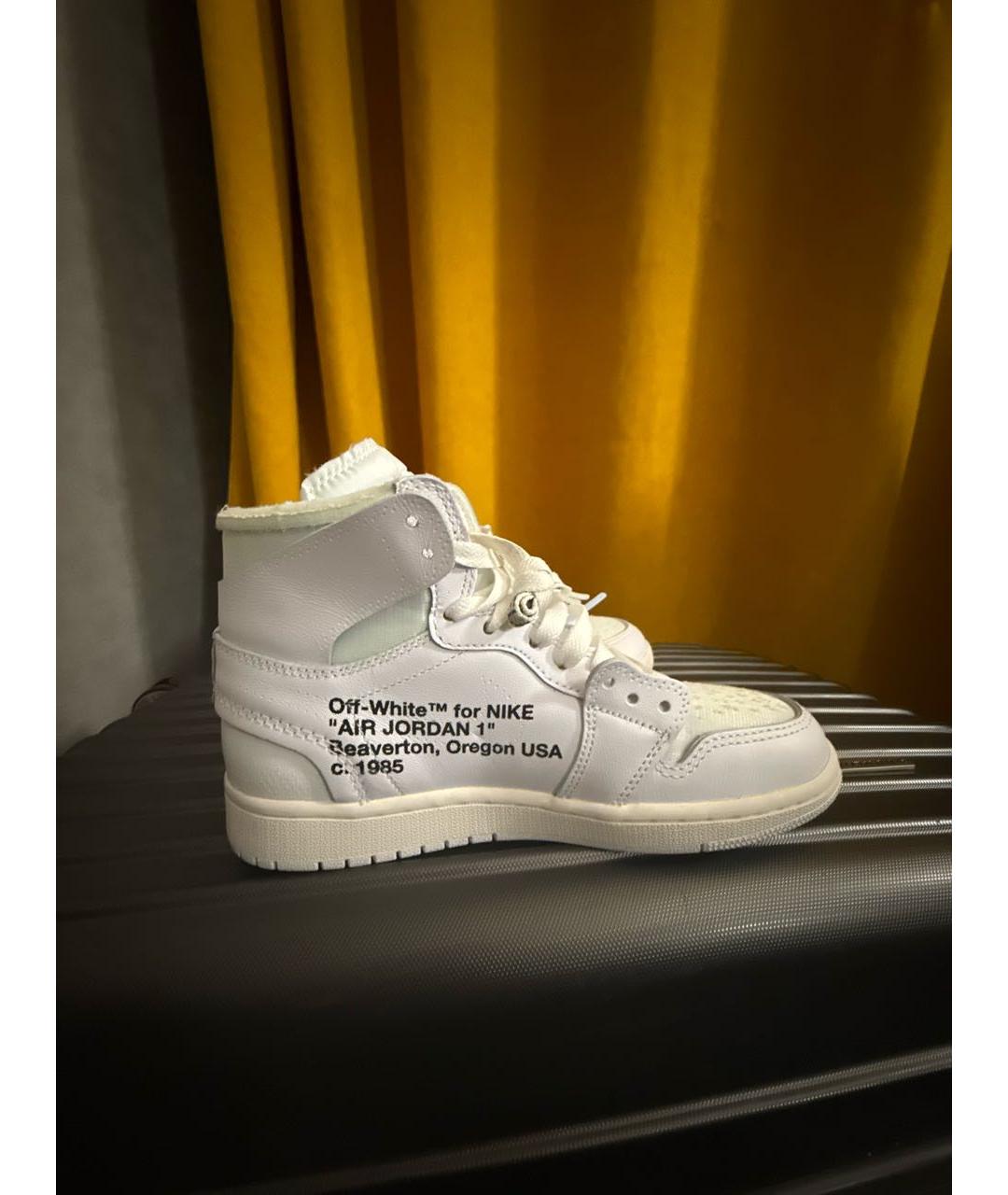 JORDAN Белые кожаные кроссовки, фото 5