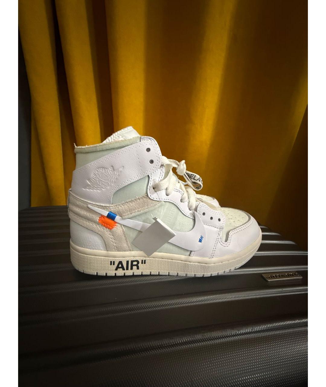 JORDAN Белые кожаные кроссовки, фото 9