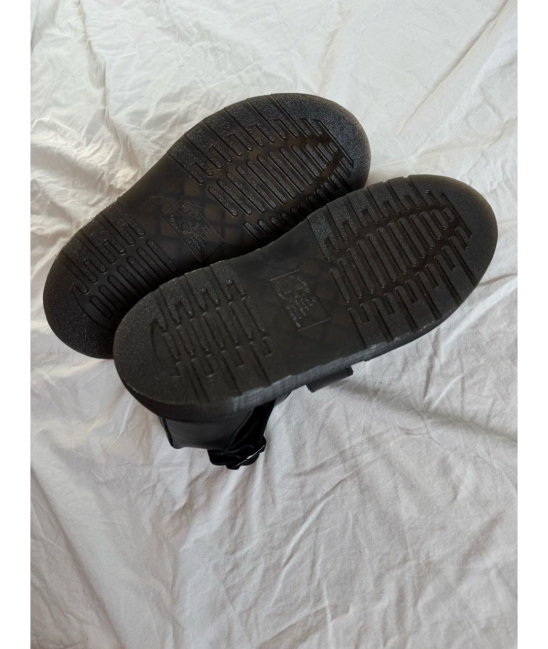 DR. MARTENS Черные кожаные сандалии, фото 3