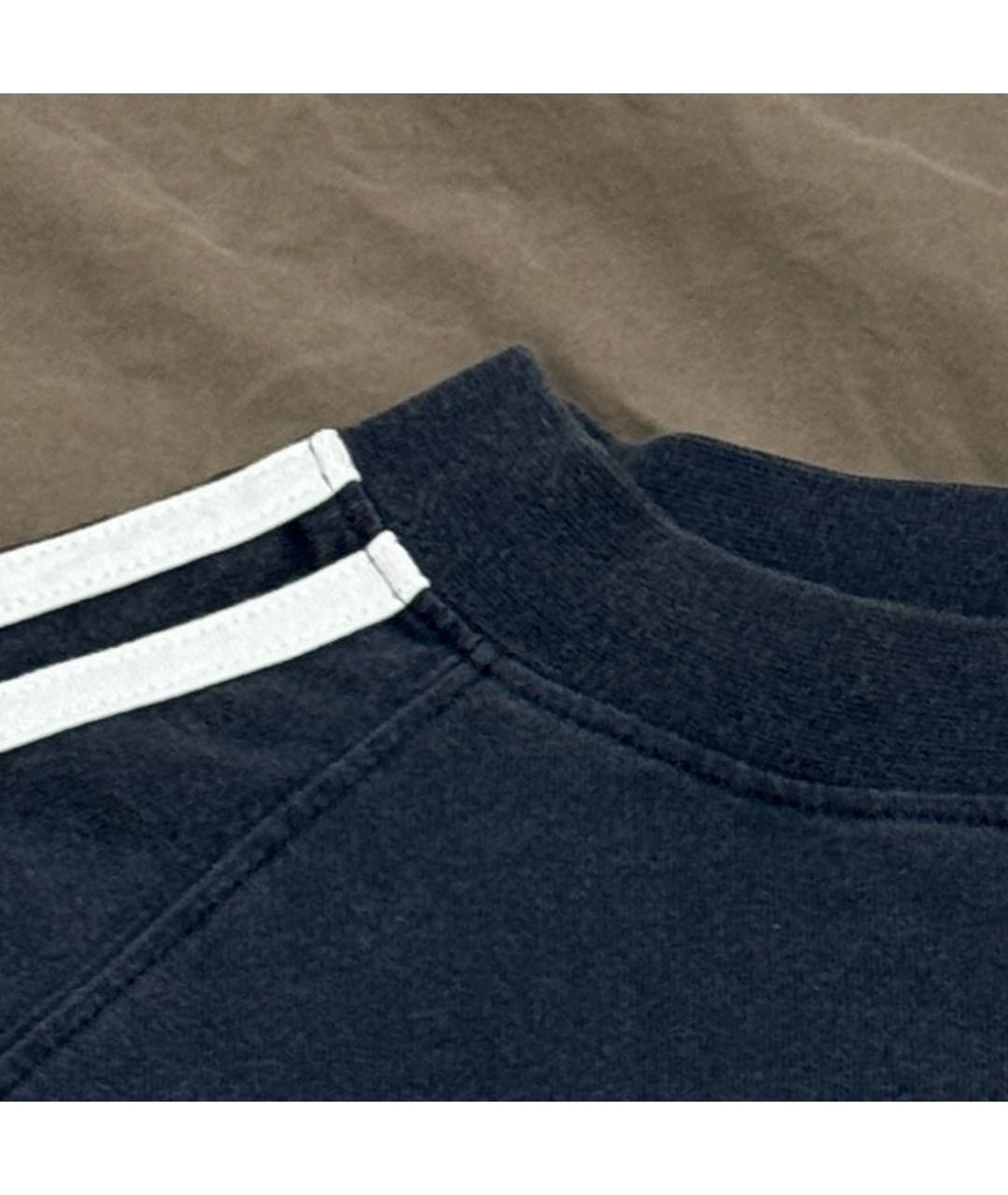 BALENCIAGA Темно-синяя хлопковая футболка, фото 4