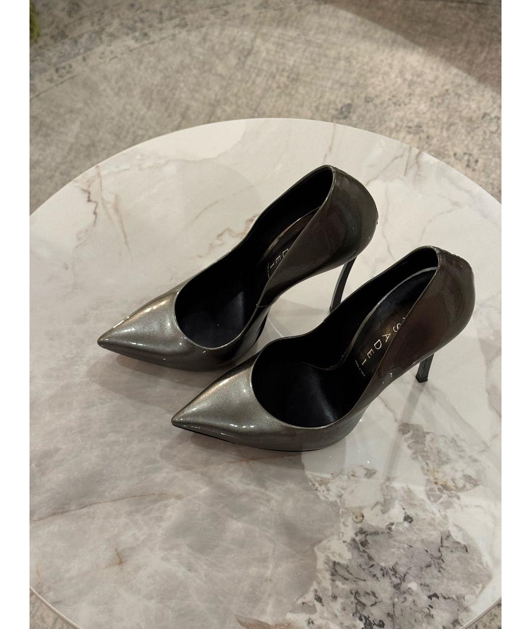 CASADEI Серые кожаные туфли, фото 4