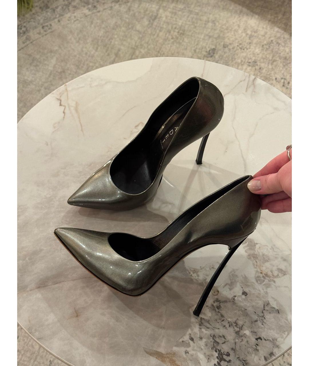 CASADEI Серые кожаные туфли, фото 2