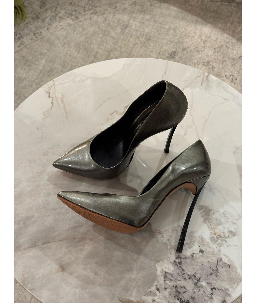 CASADEI Серые кожаные туфли, фото 6