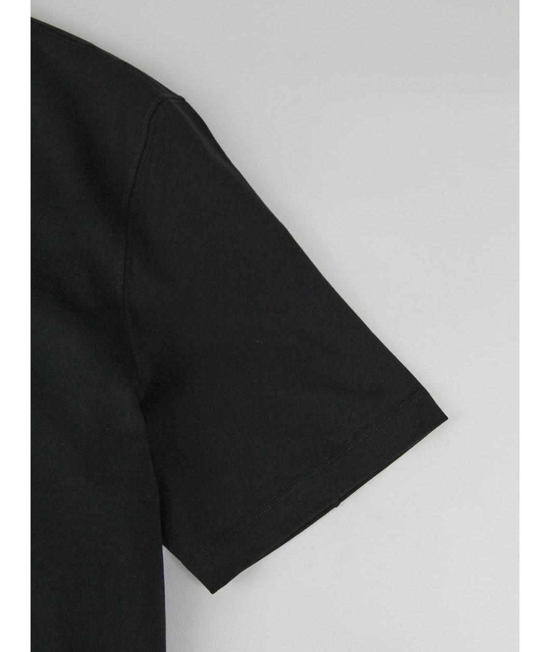 BRUNELLO CUCINELLI Темно-синяя хлопковая футболка, фото 6