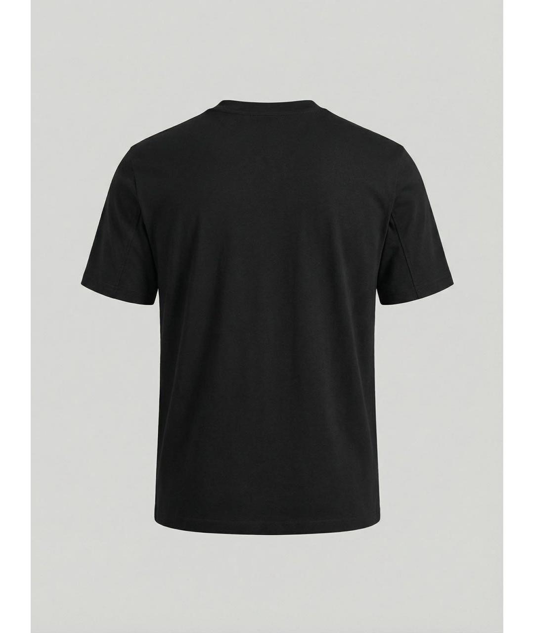 BRUNELLO CUCINELLI Темно-синяя хлопковая футболка, фото 2