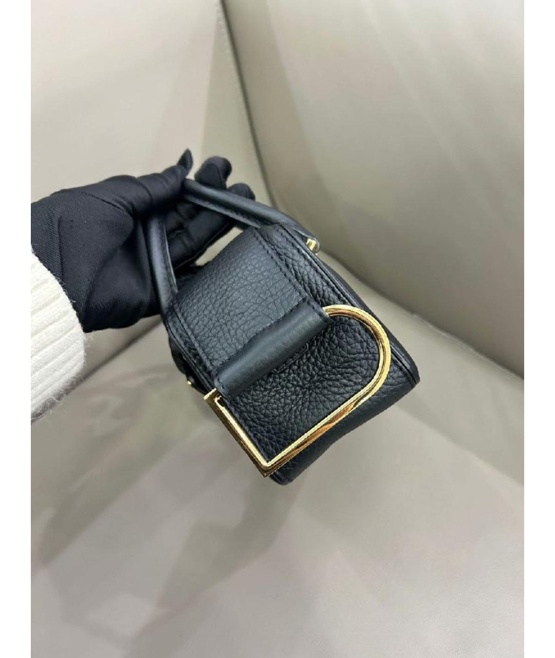 DELVAUX Черная кожаная сумка через плечо, фото 8