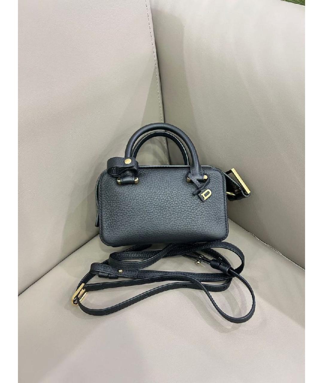 DELVAUX Черная кожаная сумка через плечо, фото 9