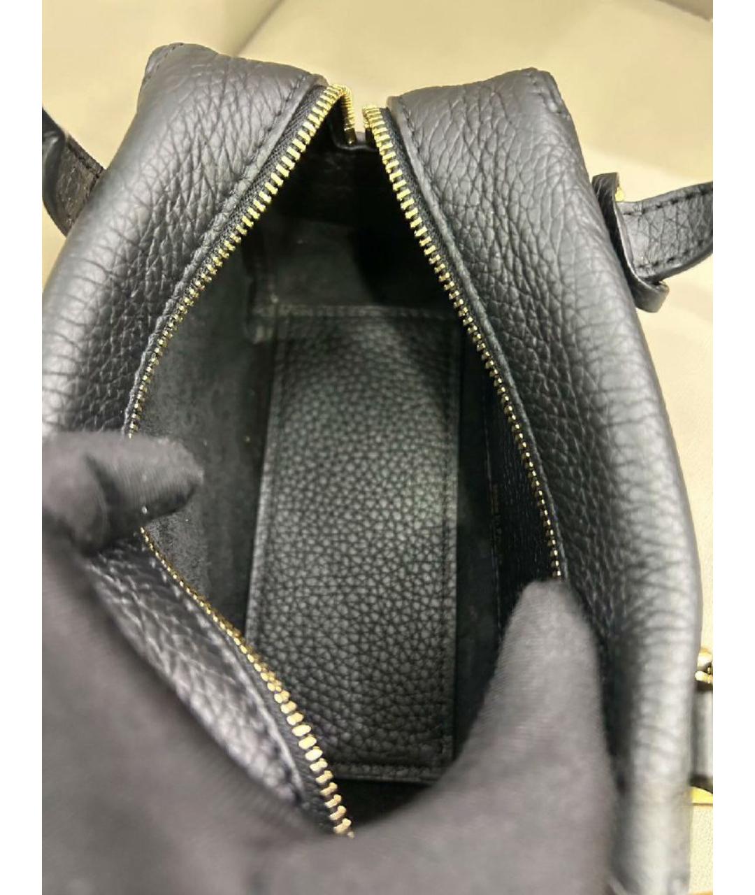 DELVAUX Черная кожаная сумка через плечо, фото 5