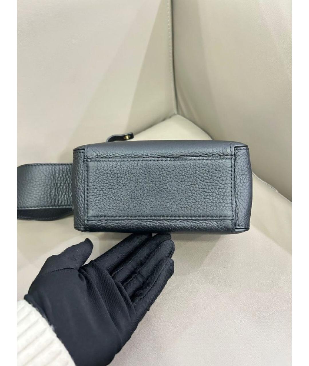 DELVAUX Черная кожаная сумка через плечо, фото 4