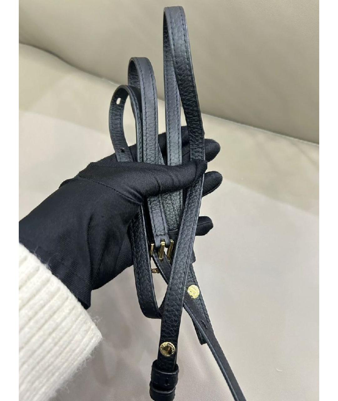 DELVAUX Черная кожаная сумка через плечо, фото 6