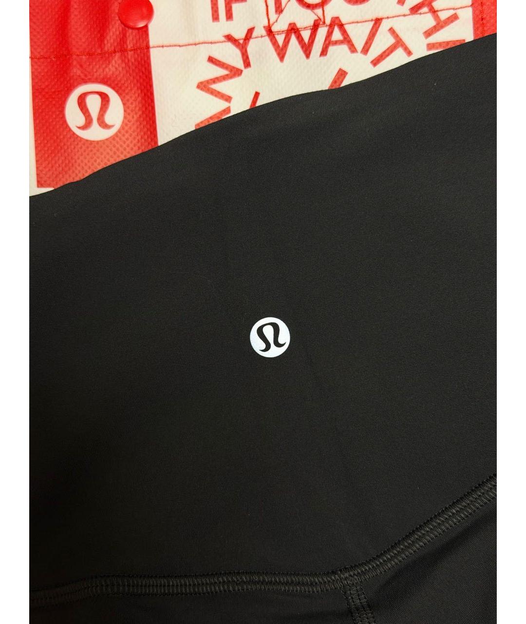 Lululemon Антрацитовые хлопко-эластановые леггинсы и велосипедки, фото 4