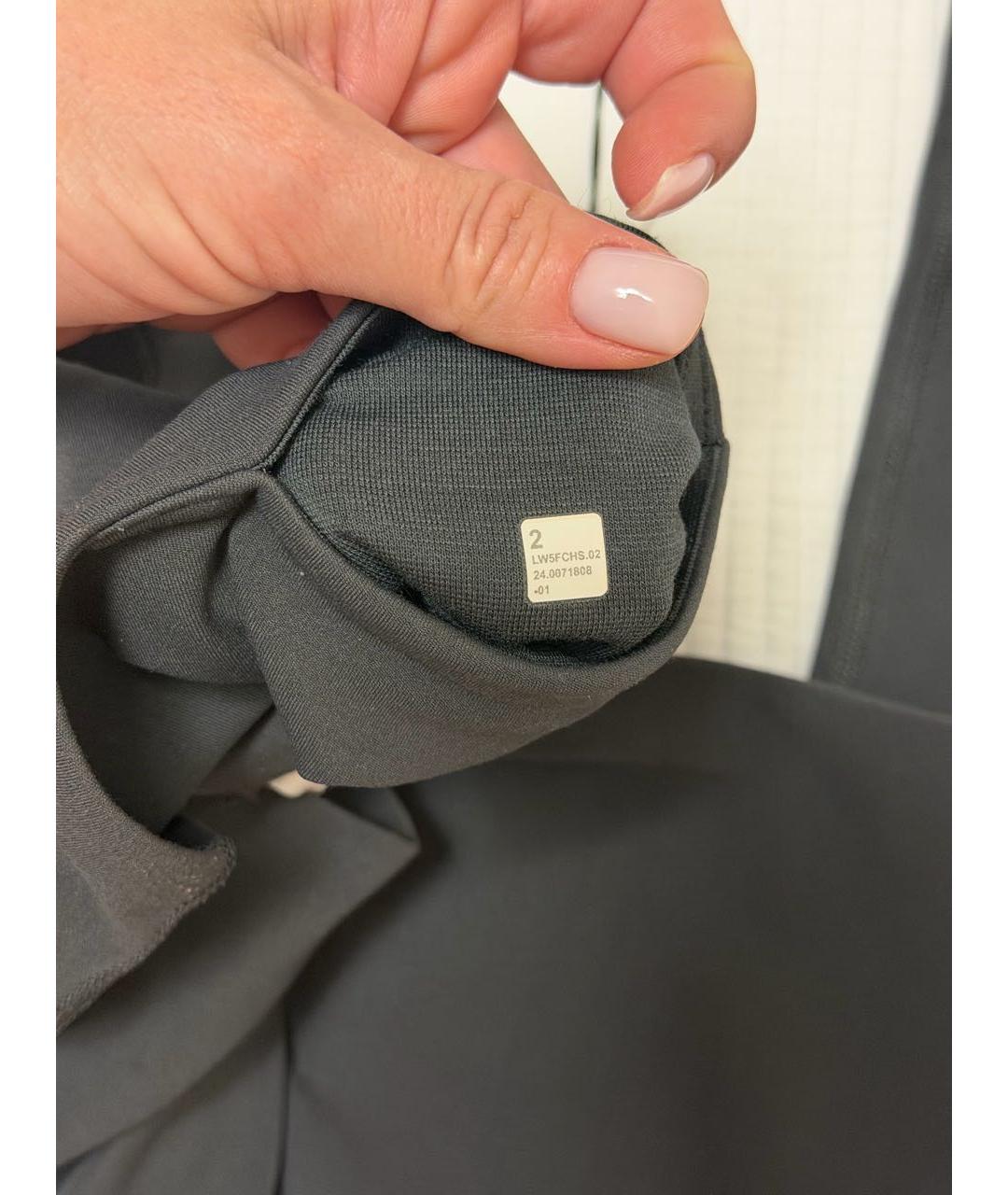 Lululemon Антрацитовые хлопко-эластановые леггинсы и велосипедки, фото 3