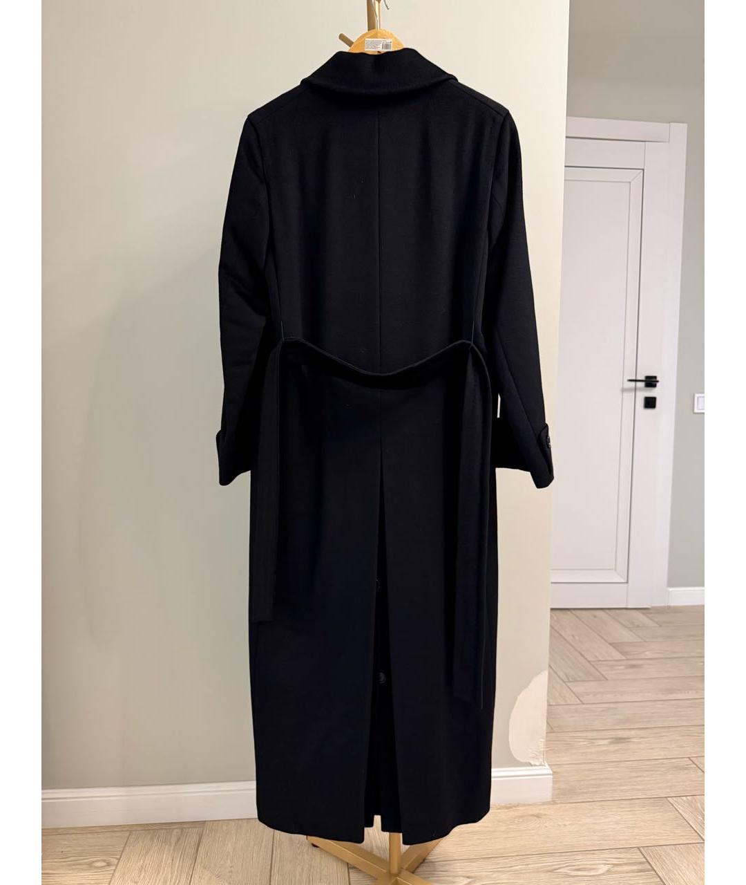 MAX MARA Черное шерстяное пальто, фото 2