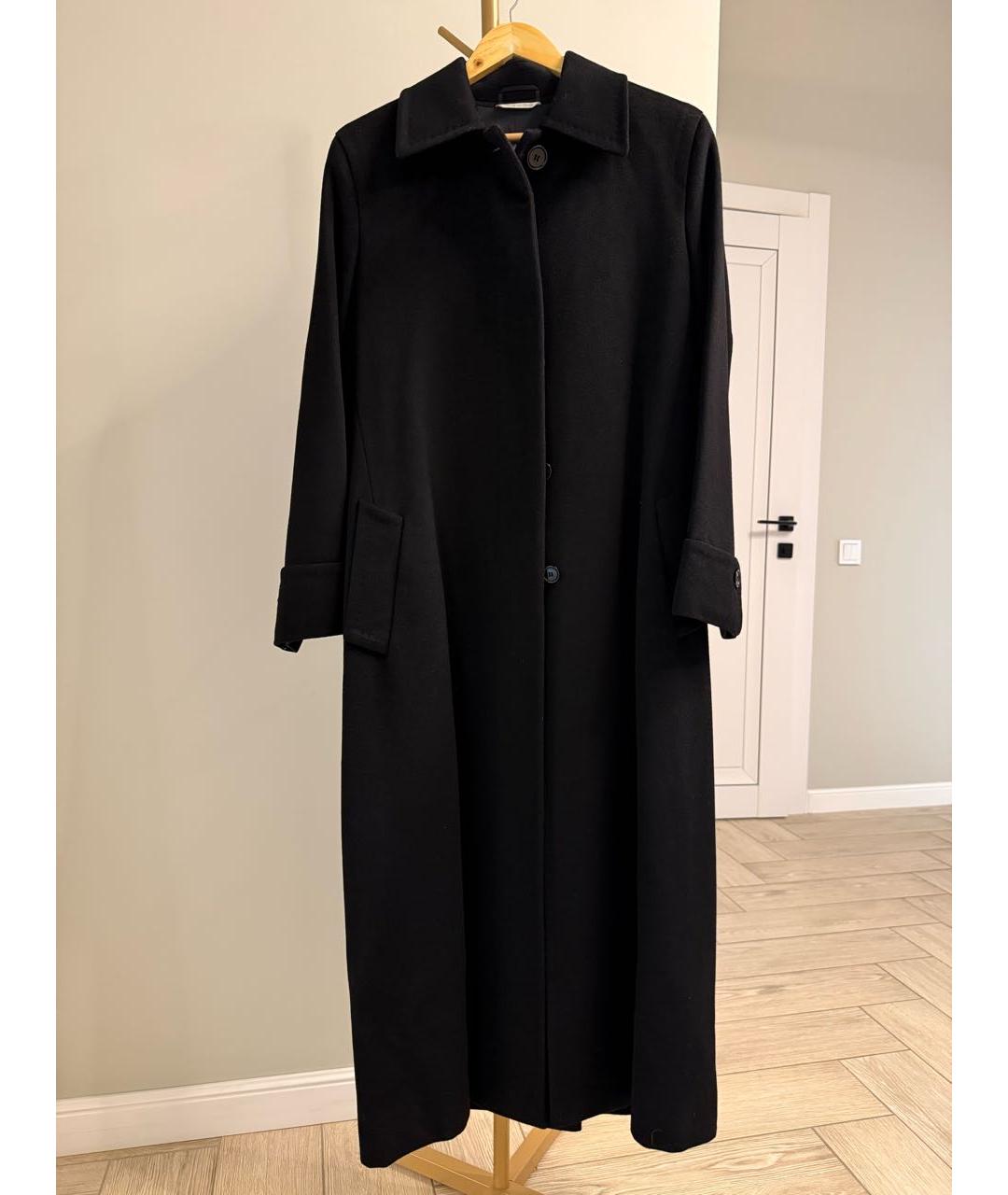 MAX MARA Черное шерстяное пальто, фото 7