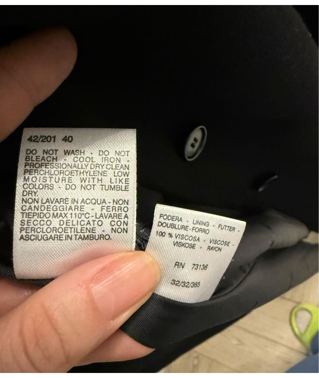 MAX MARA Черное шерстяное пальто, фото 5