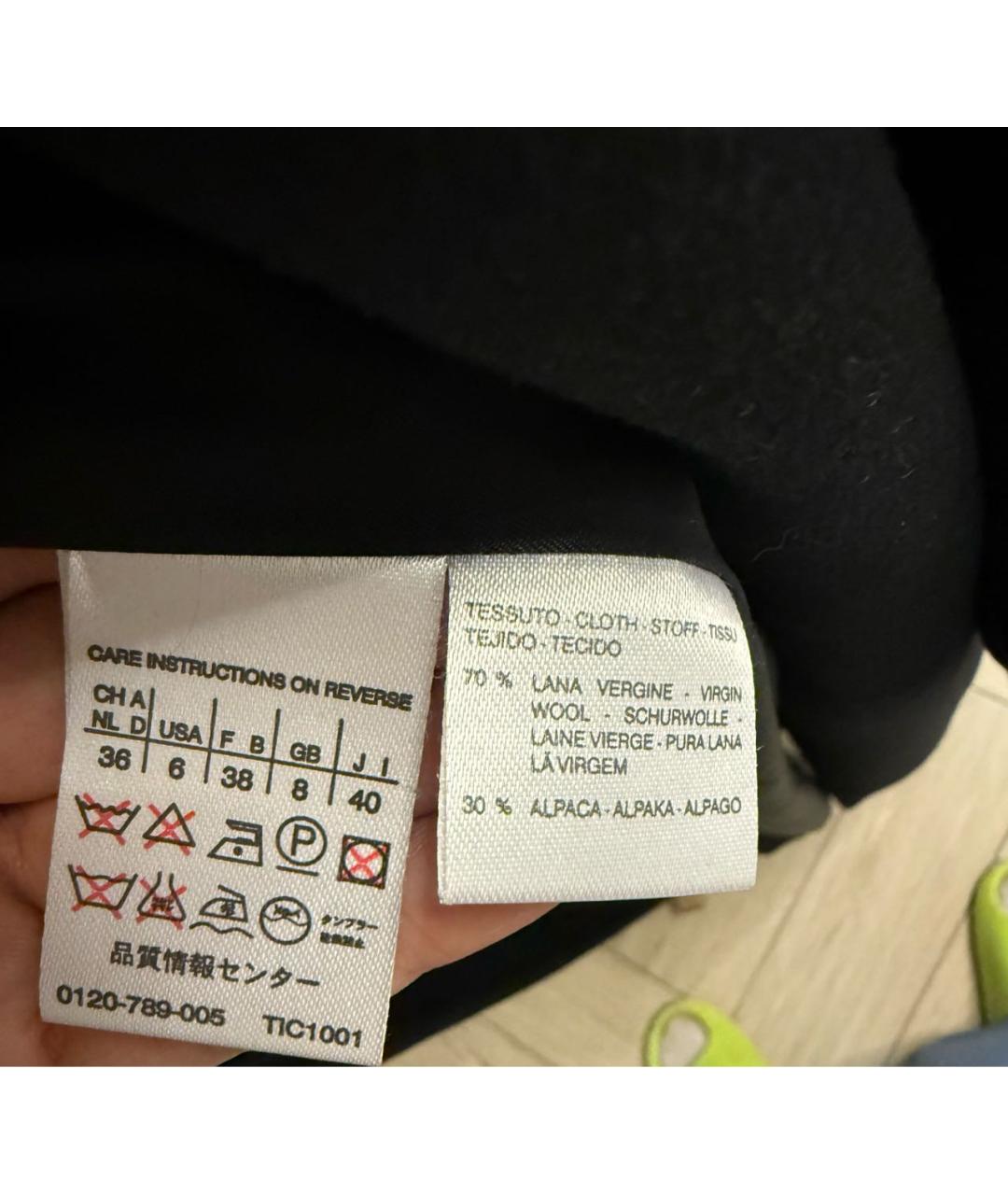 MAX MARA Черное шерстяное пальто, фото 6