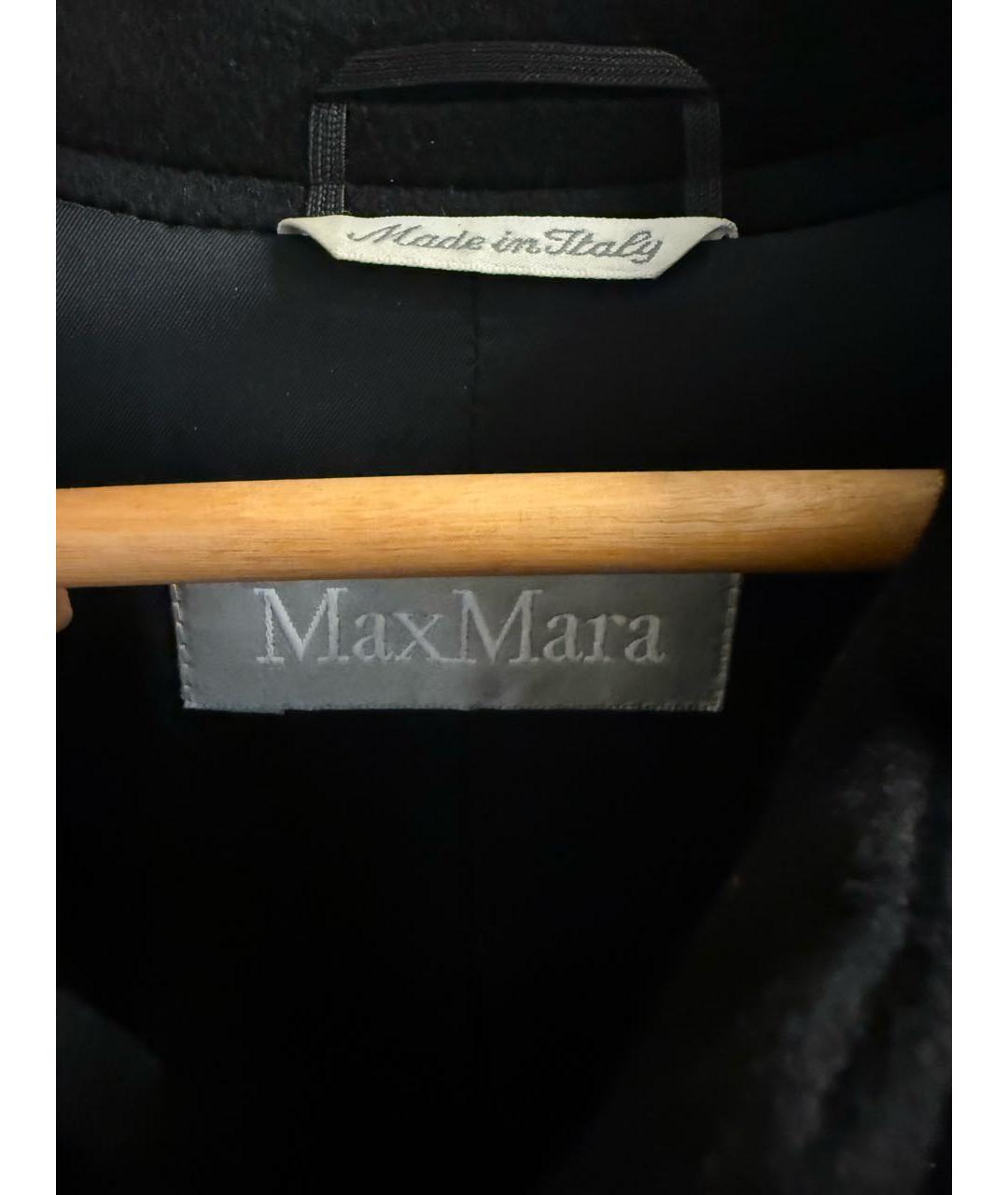 MAX MARA Черное шерстяное пальто, фото 3