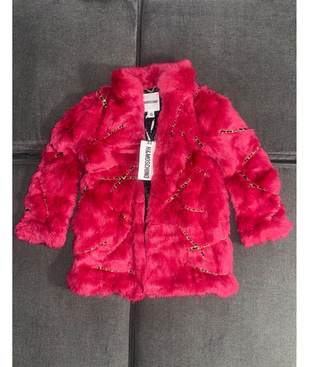 MOSCHINO Красная шерстяная шуба, фото 6