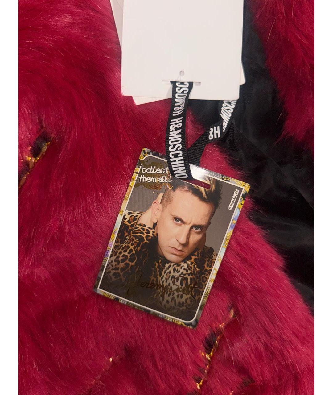 MOSCHINO Красная шерстяная шуба, фото 4