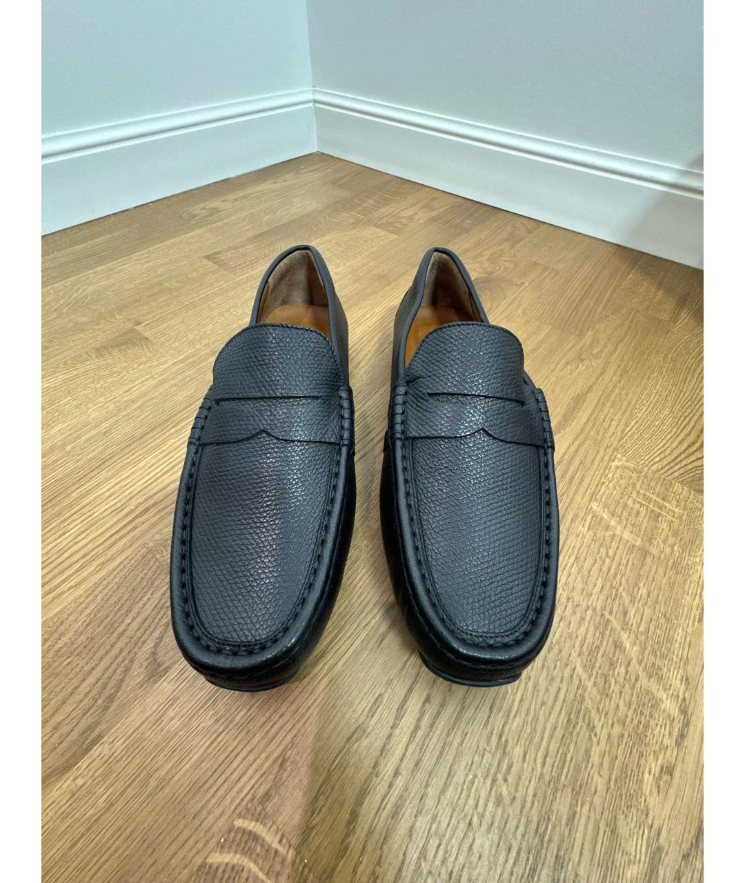 BALLY Черные кожаные лоферы, фото 2