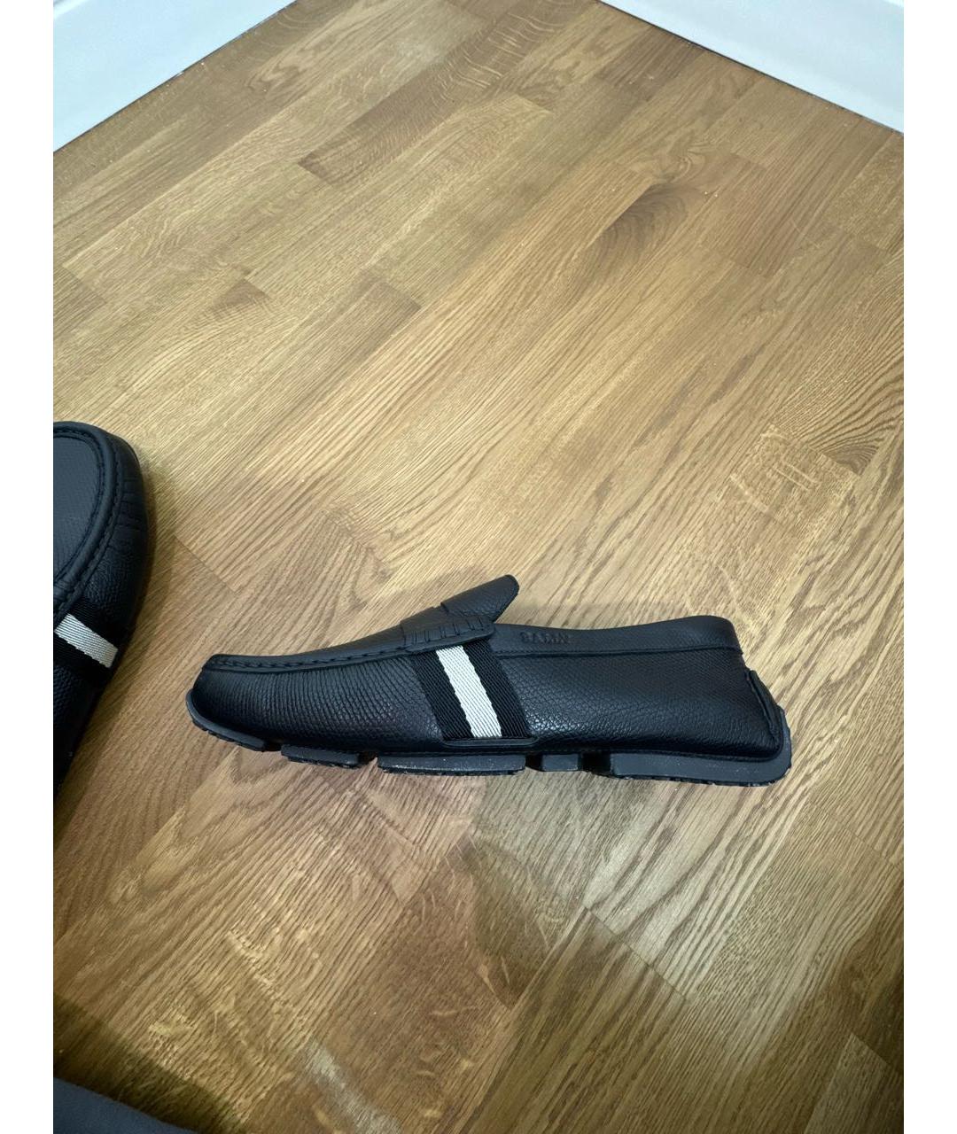 BALLY Черные кожаные лоферы, фото 7