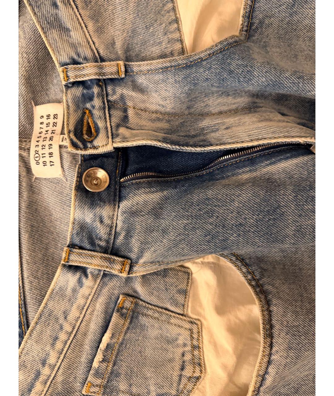 MAISON MARGIELA Голубые прямые джинсы, фото 2