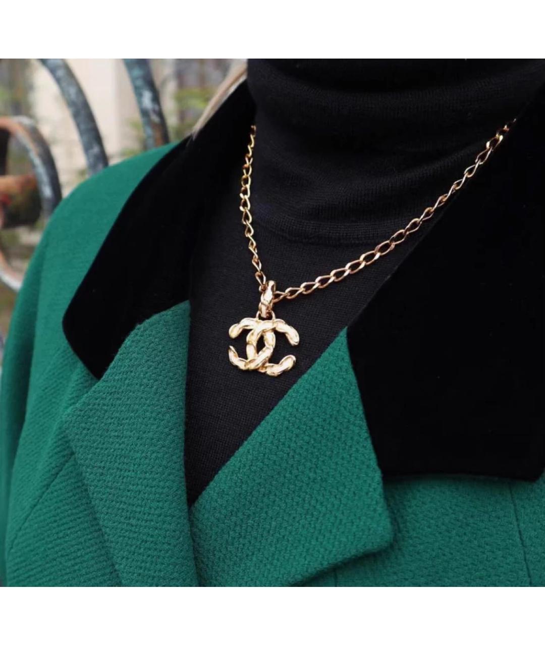 CHANEL Золотое металлическое колье, фото 4